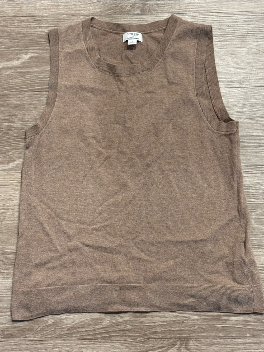 J. Crew Women's Brown Sweater Shell Tank